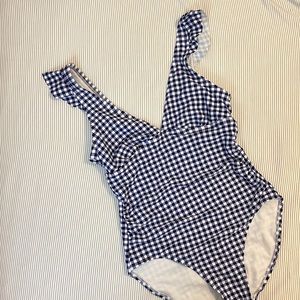 Brand New (never worn) Kona Sol Gingham One-piece bathing suit | size M